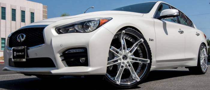 22x8.5 Diablo DNA on 2016 Infiniti Q60