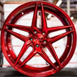 Blaque Diamond BD-8 Custom Red Wheels