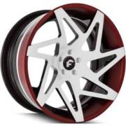 Forgiato Finestro-ECL White, Black and Red Wheels