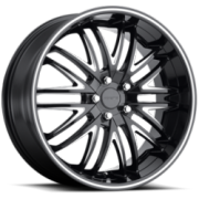 Forte F75 Euro Black Milled Wheels