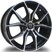 G-Line G5225 Black Machined Wheels