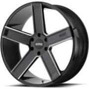 KMCKM702 Satin Black Milled Wheels