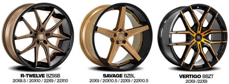 Lexani Bronze Finish Wheels