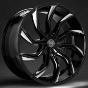 Lexani Wheels Matisse Gloss Black w/ Machined Tips