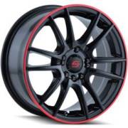 Sacchi S77 Silver Black with Red Stripe