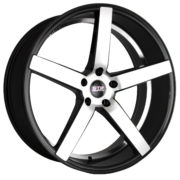 STR 607 New Black Machined FaceWheels