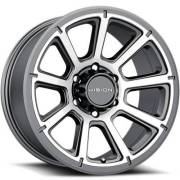 Vision 353 Turbine Gunmetal Machined Wheels