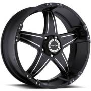 Vision Wheel 395 Wizard Matte Black Machined