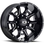 Vision Wheel 415 Bomb Gloss Black Milled Wheels