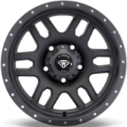 White Diamond 3244 16x8 5x139.7 Matte Black Wheels