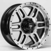 White Diamond WD-3244 Machine Black Wheels