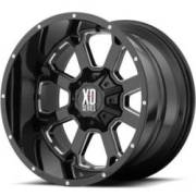 XD825 Buck 25 Gloss Black Machined Wheels